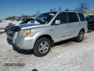 2008 Honda Pilot SE with VIN 5FNYF18348B053044, listed as a Copart auction lot 46153055 with 162,408 mi miles and Salvage Title. Bid and sale history available at carsss.com. Image 1.