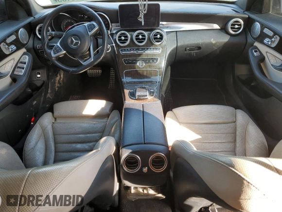 2015 Mercedes-Benz C-Class C 300 Luxury with VIN 55SWF4KB0FU012463, listed as a Copart auction lot 47119185 with 140,170 mi miles and Salvage Title. Bid and sale history available at carsss.com. Image 8.