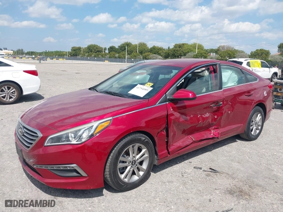 2015 Hyundai Sonata 2.4L SE with VIN 5NPE24AFXFH040771, listed as a IAAI auction lot 41794089 with 192,746 mi miles. Bid and sale history available at carsss.com. Image 17.