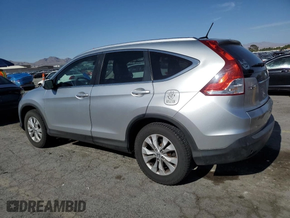 2012 Honda CR-V EX-L with VIN 2HKRM4H7XCH615277, listed as a Copart auction lot 57684505 with 106,741 mi miles and Salvage title. Bid and sale history available at DreamBid. Image 2.