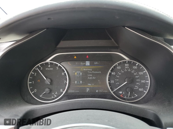 2020 Nissan Murano SL z VIN 5N1AZ2CJ1LN161311, wystawiony jako Copart lot #58058735 z przebiegiem 59 446 mil mil oraz Szkoda całkowita • Salvage title. Historia ofert i sprzedaży dostępna na DreamBid. Obrazek 9.