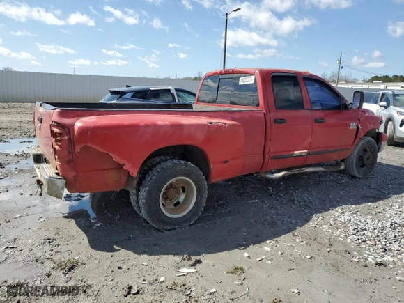 2007 Dodge Ram 3500 SLT with VIN 3D7ML48C07G710333, listed as a Copart auction lot 46603565 with 302,985 mi miles and Salvage Title. Bid and sale history available at carsss.com. Image 3.