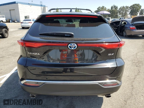 2023 Toyota Venza LE with VIN JTEAAAAH5PJ125040, listed as a Copart auction lot 66368353 with 12,143 mi miles. Bid and sale history available at carsss.com. Image 6.
