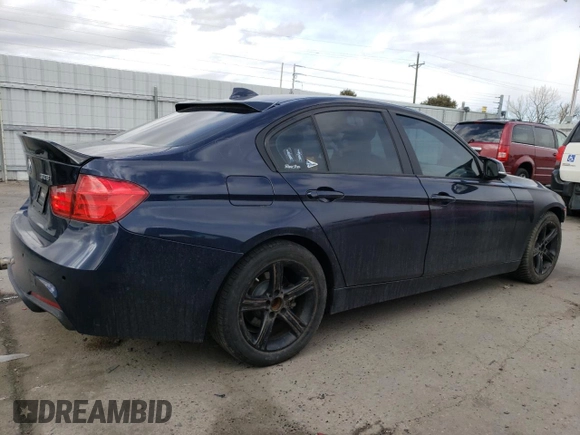 2015 BMW 3 Series 328i with VIN WBA3A5G51FNS87205, listed as a Copart auction lot 47498005 with 65,523 mi miles and Salvage Title. Bid and sale history available at DreamBid. Image 3.