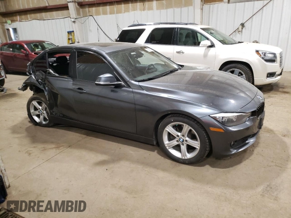 2015 BMW 3 Series 328i xDrive with VIN WBA3B5C58FF962674, listed as a Copart auction lot 58994595 with Not provided miles and Salvage title. Bid and sale history available at DreamBid. Image 4.