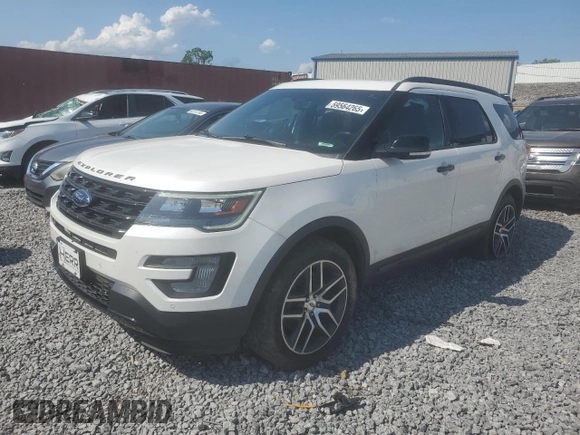 2017 Ford Explorer Sport z VIN 1FM5K8GT7HGB37613, wystawiony jako Copart lot #59564265 z przebiegiem 143 332 mil mil oraz Szkoda całkowita • Salvage title. Historia ofert i sprzedaży dostępna na DreamBid. Obrazek 1.