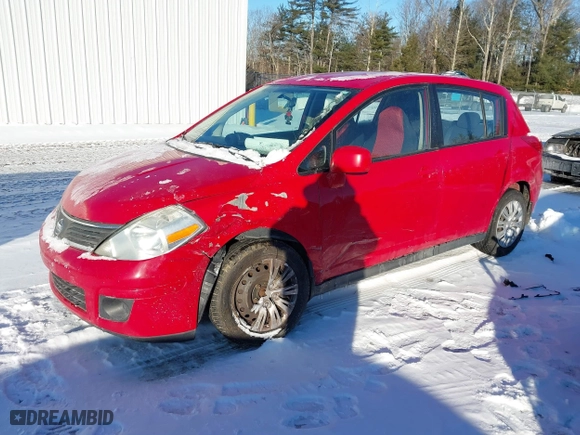 2008 Nissan Versa 1.8 S with VIN 3N1BC13E08L444820, listed as a IAAI auction lot 41458511 with 154,850 mi miles. Bid and sale history available at carsss.com. Image 2.