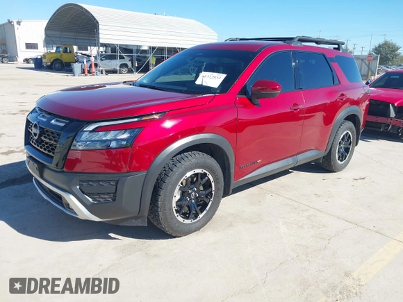 2023 Nissan Pathfinder Rock Creek with VIN 5N1DR3BD1PC263949, listed as a IAAI auction lot 41377932 with 15,878 mi miles and . Bid and sale history available at DreamBid. Image 19.