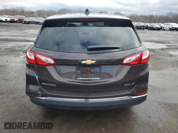 2020 Chevrolet Equinox LT with VIN 2GNAXUEV8L6231260, listed as a Copart auction lot 52151585 with 39,613 mi miles and Salvage Title. Bid and sale history available at DreamBid. Image 6.