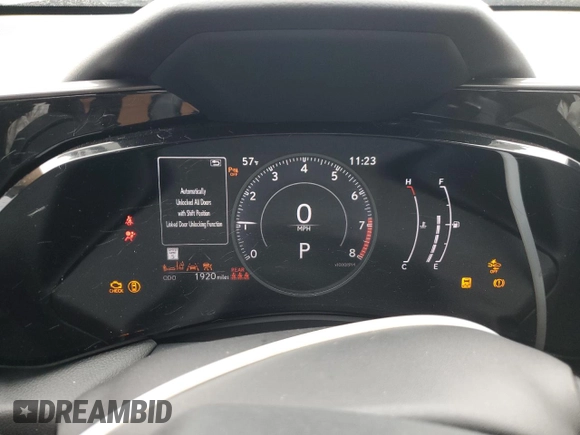 2025 Lexus NX 250 with VIN 2T2ADCAZ8SC021948, listed as a Copart auction lot 42130975 with 1,920 mi miles and Salvage title. Bid and sale history available at DreamBid. Image 9.