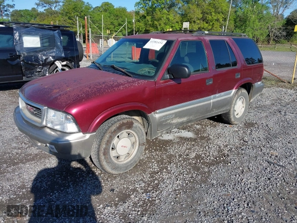 2000 GMC Jimmy SL with VIN 1GKCS13W1Y2157134, listed as a IAAI auction lot 41981434 with 240,248 mi miles. Bid and sale history available at carsss.com. Image 2.