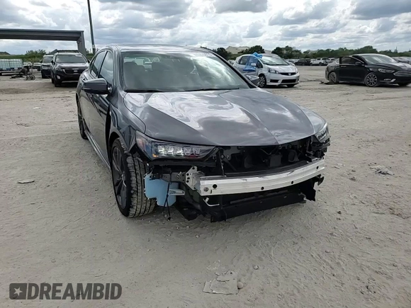 2019 Acura TLX w/A-Spec Pkg with VIN 19UUB2F69KA005036, listed as a Copart auction lot 46825015 with 8,398 mi miles and Salvage Title. Bid and sale history available at carsss.com. Image 14.