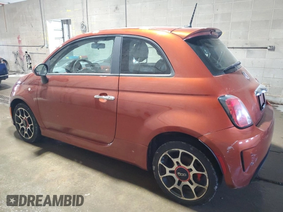 2013 FIAT 500 Turbo with VIN 3C3CFFHH7DT645525, listed as a Copart auction lot 54335795 with 143,758 mi miles and Clean Title. Bid and sale history available at carsss.com. Image 2.
