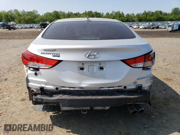 2013 Hyundai Elantra Coupe GS PZEV with VIN KMHDH6AE0DU010559, listed as a Copart auction lot 59208114 with 0 mi miles and Salvage Title. Bid and sale history available at carsss.com. Image 6.