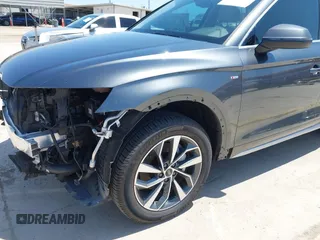 2022 Audi Q5 S line Premium with VIN WA1GAAFYXN2102653, listed as a IAAI auction lot 41967220 with 20,864 mi miles and . Bid and sale history available at DreamBid. Image 6.
