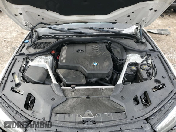 2021 BMW 5 Series 530i xDrive with VIN WBA13BJ00MWX25684, listed as a Copart auction lot 89395415 with 74,907 mi miles and Salvage Title. Bid and sale history available at DreamBid. Image 12.