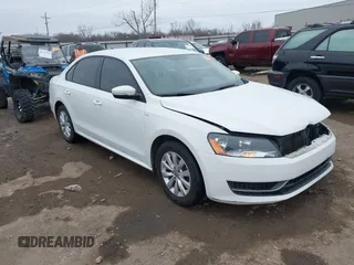 2014 Volkswagen Passat Wolfsburg Edition with VIN 1VWAS7A30EC119833, listed as a IAAI auction lot 41429589 with 181,630 mi miles and . Bid and sale history available at DreamBid. Image 1.