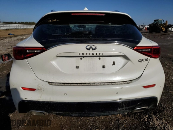 2017 Infiniti QX30 Premium with VIN SJKCH5CP8HA023394, listed as a Copart auction lot 43226665 with 96,392 mi miles and Salvage Title. Bid and sale history available at DreamBid. Image 6.