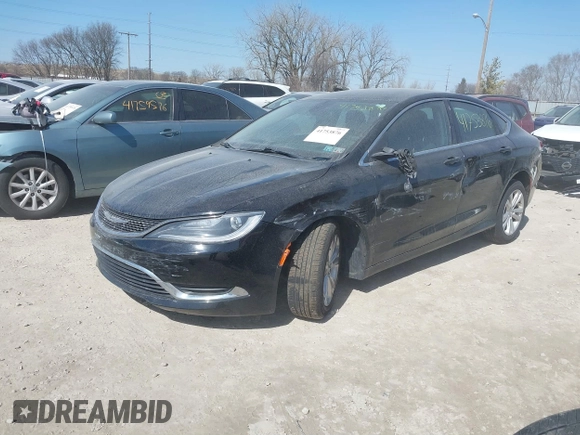 2016 Chrysler 200 Limited with VIN 1C3CCCAB4GN120262, listed as a IAAI auction lot 41753876 with 157,778 mi miles. Bid and sale history available at carsss.com. Image 2.