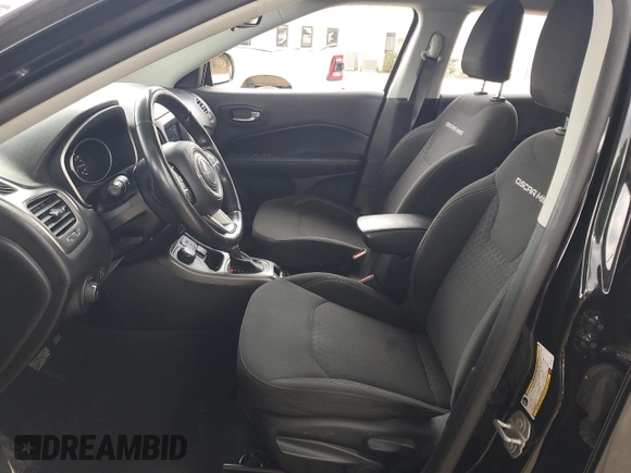 2021 Jeep Compass Sport with VIN 3C4NJDAB6MT584116, listed as a Copart auction lot 55107675 with 75,345 mi miles and Salvage title. Bid and sale history available at DreamBid. Image 7.