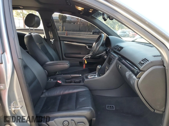 2007 Audi A4 2.0T with VIN WAUBF78E87A113423, listed as a Copart auction lot 43648765 with 114,734 mi miles and Salvage Title. Bid and sale history available at carsss.com. Image 7.