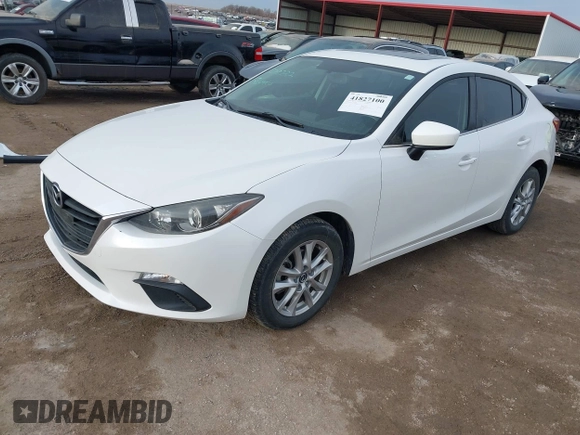 2014 Mazda 3 i Touring with VIN JM1BM1V73E1148704, listed as a IAAI auction lot 41827100 with 52,190 mi miles and . Bid and sale history available at DreamBid. Image 2.