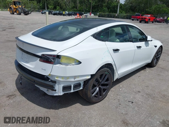 2021 Tesla Model S Plaid с VIN 5YJSA1E67MF436814, выставлен на аукционе IAAI как лот 42499058 с пробегом 21 401 миль миль и . История ставок и продаж доступна на DreamBid. Изображение 4.