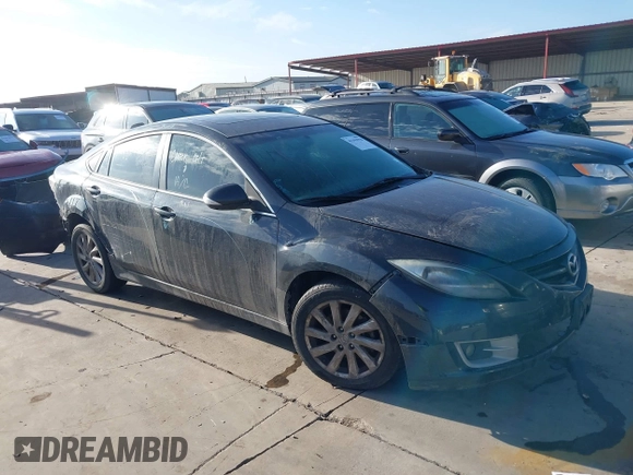 2012 Mazda 6 i Touring Plus with VIN 1YVHZ8EH9C5M01988, listed as a IAAI auction lot 41191970 with 262,486 mi miles and . Bid and sale history available at carsss.com. Image 1.