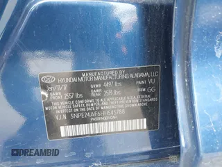 2017 Hyundai Sonata 2.4L with VIN 5NPE24AF6HH545788, listed as a IAAI auction lot 41549702 with 145,360 mi miles and . Bid and sale history available at carsss.com. Image 9.
