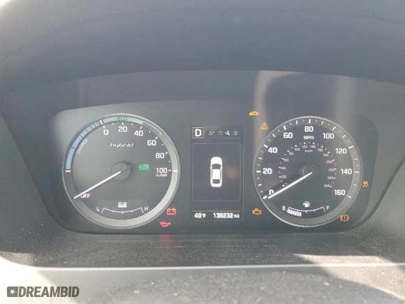 2017 Hyundai Sonata Hybrid SE with VIN KMHE24L14HA060375, listed as a Copart auction lot 45228695 with 138,232 mi miles and Salvage Title. Bid and sale history available at carsss.com. Image 9.