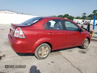 2010 Chevrolet Aveo 1LT with VIN KL1TD5DEXAB118316, listed as a Copart auction lot 58219795 with 63,305 mi miles and Salvage title. Bid and sale history available at DreamBid. Image 3.
