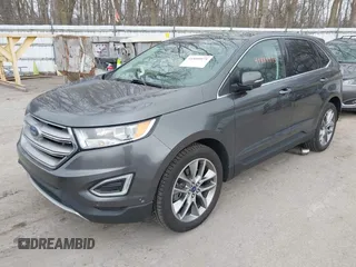 2015 Ford Edge Titanium with VIN 2FMPK4K81FBB77114, listed as a IAAI auction lot 41889975 with 106,282 mi miles. Bid and sale history available at carsss.com. Image 2.