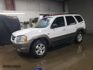 2003 Mazda Tribute ES with VIN 4F2CZ06123KM19043, listed as a Copart auction lot 50182955 with 99,980 mi miles and Salvage Title. Bid and sale history available at carsss.com. Image 1.