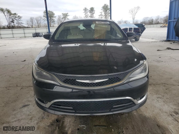 2015 Chrysler 200 C with VIN 1C3CCCCB9FN548680, listed as a Copart auction lot 43977555 with 128,172 mi miles and Salvage Title. Bid and sale history available at carsss.com. Image 5.