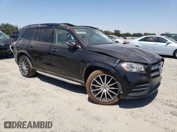 2022 Mercedes-Benz GLS 450 with VIN 4JGFF5KEXNA815222, listed as a Copart auction lot 60340715 with 40,342 mi miles and Salvage title. Bid and sale history available at DreamBid. Image 4.