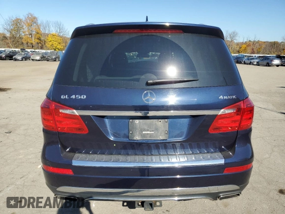 2016 Mercedes-Benz GL with VIN 4JGDF6EEXGA662143, listed as a Copart auction lot 76980574 with 0 mi miles and Salvage Title. Bid and sale history available at carsss.com. Image 6.