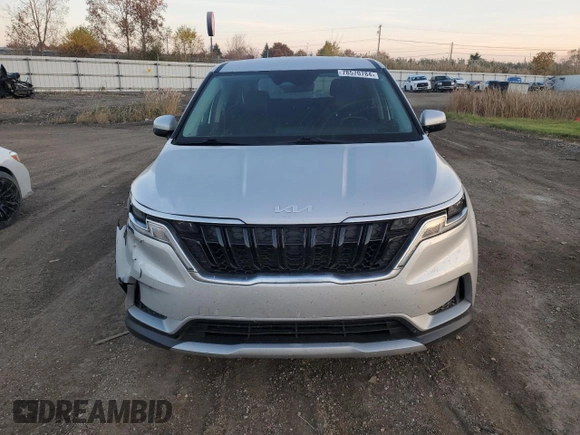 2022 Kia Carnival LXS with VIN KNDNB4H30N6155271, listed as a Copart auction lot 78570784 with 85,875 mi miles and Salvage Title. Bid and sale history available at carsss.com. Image 5.
