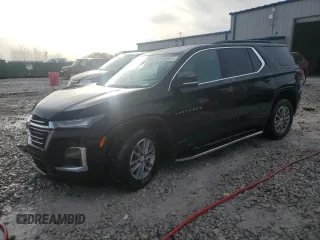 2022 Chevrolet Traverse LT Cloth z VIN 1GNEVGKW1NJ122652, wystawiony jako Copart lot #49489915 z przebiegiem 59 199 mil mil oraz Szkoda całkowita • Salvage title. Historia ofert i sprzedaży dostępna na DreamBid. Obrazek 1.