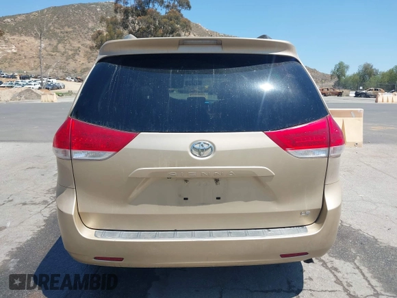 2012 Toyota Sienna LE AAS with VIN 5TDKK3DC5CS186077, listed as a IAAI auction lot 40265988 with 130,888 mi miles and . Bid and sale history available at DreamBid. Image 16.