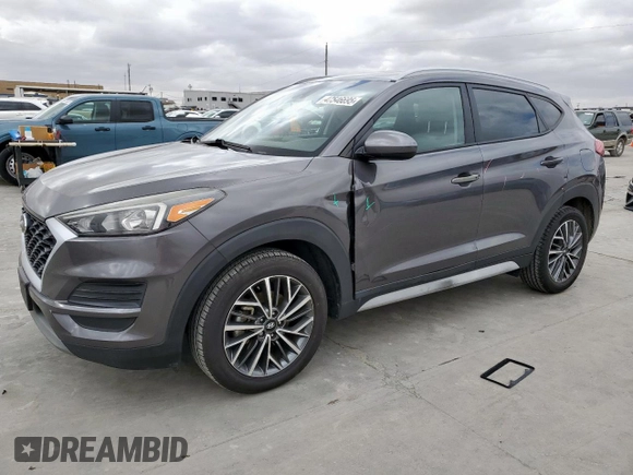 2020 Hyundai Tucson SEL z VIN KM8J33AL7LU129402, wystawiony jako Copart lot #47546695 z przebiegiem 118 967 mil mil oraz Szkoda całkowita • Salvage title. Historia ofert i sprzedaży dostępna na DreamBid. Obrazek 1.