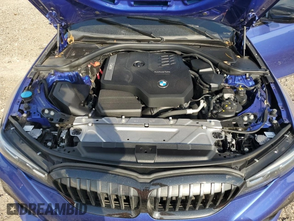 2022 BMW 3 Series 330i with VIN 3MW5R1J03N8C34546, listed as a Copart auction lot 47879495 with 44,025 mi miles and Salvage Title. Bid and sale history available at carsss.com. Image 13.