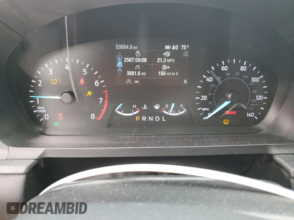 2021 Ford Explorer with VIN 1FMSK7BH6MGB14172, listed as a Copart auction lot 55282145 with 53,884 mi miles and Salvage title. Bid and sale history available at DreamBid. Image 9.
