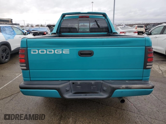 1997 Dodge Dakota with VIN 1B7GL23X6VS173527, listed as a Copart auction lot 48055295 with 154,418 mi miles and Salvage Title. Bid and sale history available at carsss.com. Image 6.