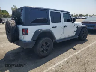 2022 Jeep Wrangler Unlimited Willys with VIN 1C4HJXDN6NW278386, listed as a Copart auction lot 56172195 with 45,259 mi miles and Salvage title. Bid and sale history available at DreamBid. Image 3.