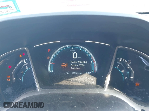 2017 Honda Civic Sedan EX-L with VIN 2HGFC1F70HH651956, listed as a IAAI auction lot 41754511 with 129,385 mi miles. Bid and sale history available at carsss.com. Image 7.