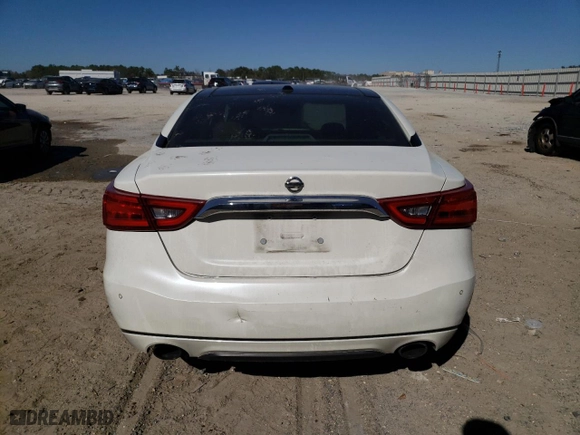 2017 Nissan Maxima Platinum with VIN 1N4AA6APXHC413205, listed as a Copart auction lot 43948945 with 0 mi miles and Salvage Title. Bid and sale history available at carsss.com. Image 6.