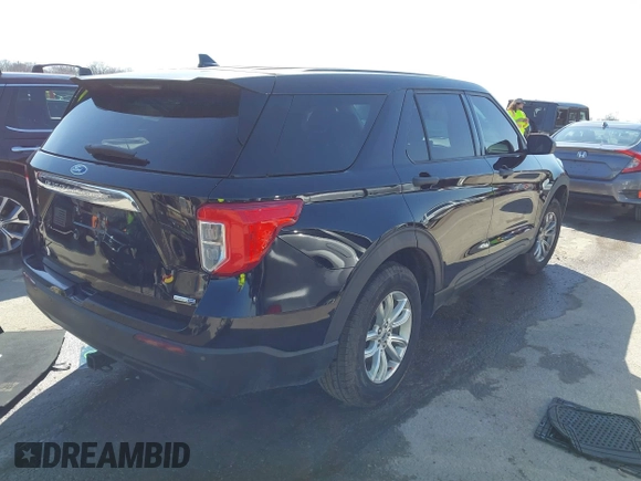 2020 Ford Explorer with VIN 1FMSK8BH0LGB12535, listed as a IAAI auction lot 41633073 with 69,347 mi miles. Bid and sale history available at carsss.com. Image 4.