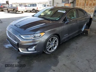 2019 Ford Fusion Titanium with VIN 3FA6P0RU0KR187602, listed as a Copart auction lot 52752425 with 153,716 mi miles and Salvage title. Bid and sale history available at DreamBid. Image 1.