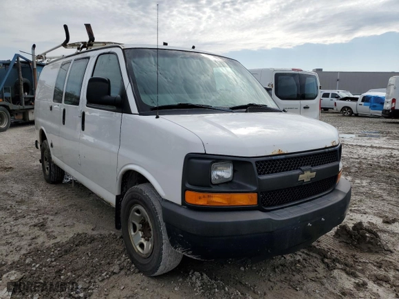 2013 Chevrolet Express Cargo Van with VIN 1GCWGFBA3D1146861, listed as a Copart auction lot 54274485 with 214,114 mi miles and Clean Title. Bid and sale history available at carsss.com. Image 4.