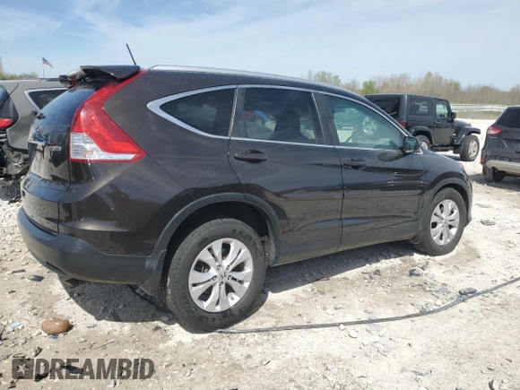 2013 Honda CR-V EX-L z VIN 5J6RM4H70DL035317, wystawiony jako Copart lot #55084685 z przebiegiem 94 122 mil mil oraz Czysty tytuł • Clean title. Historia ofert i sprzedaży dostępna na DreamBid. Obrazek 3.